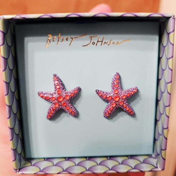 Betsey Johnson Jewelry - Betsey Johnson Starfish Stud Earrings